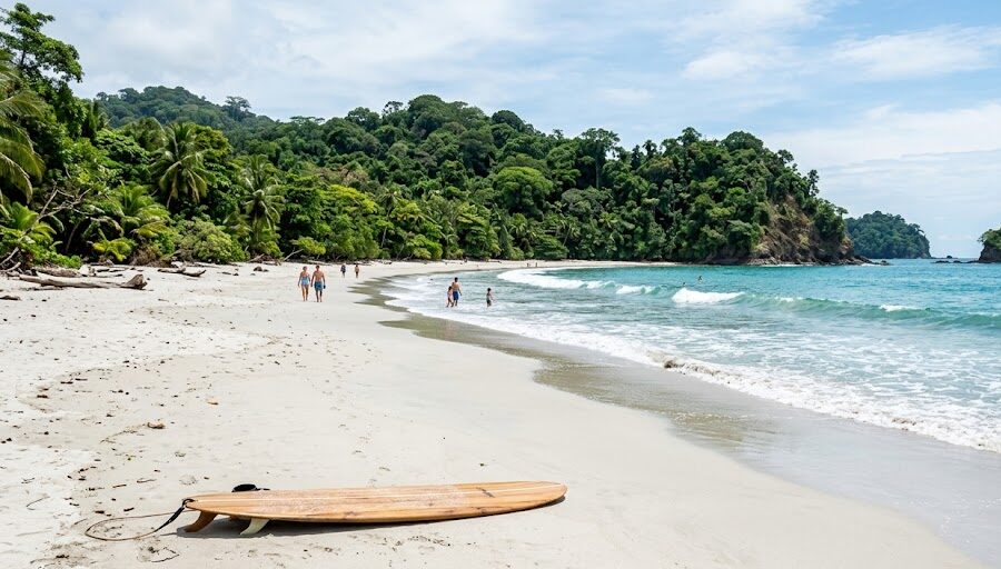 A beautiful beach in Costa Rica perfect for a warm december getaway.